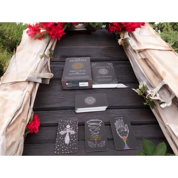 The Sacred Web Tarot by Jannie Bui Brown, Complete Deck and Guidebook NEW - Picture 7 of 12
